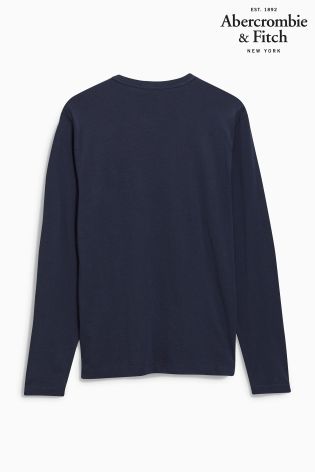 Abercrombie & Fitch Navy Henley